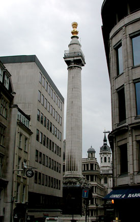 The Monument in the City of London